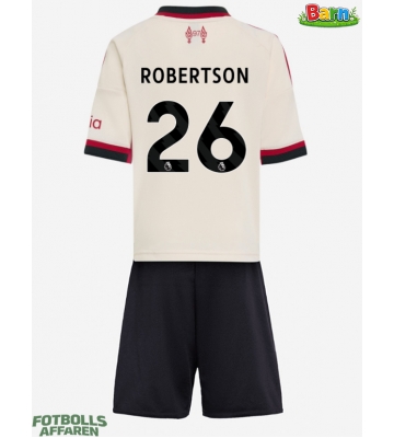 Liverpool Andrew Robertson #26 Bortaställ Barn 2025-26 Kortärmad (+ Korta byxor)